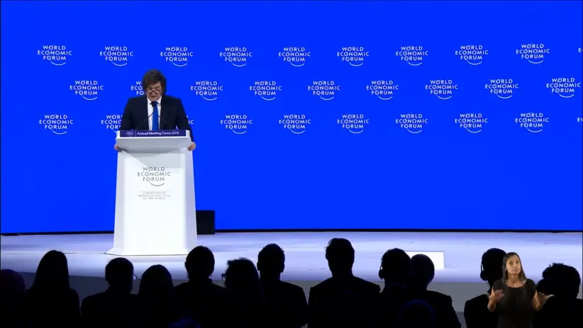 Milei en Davos