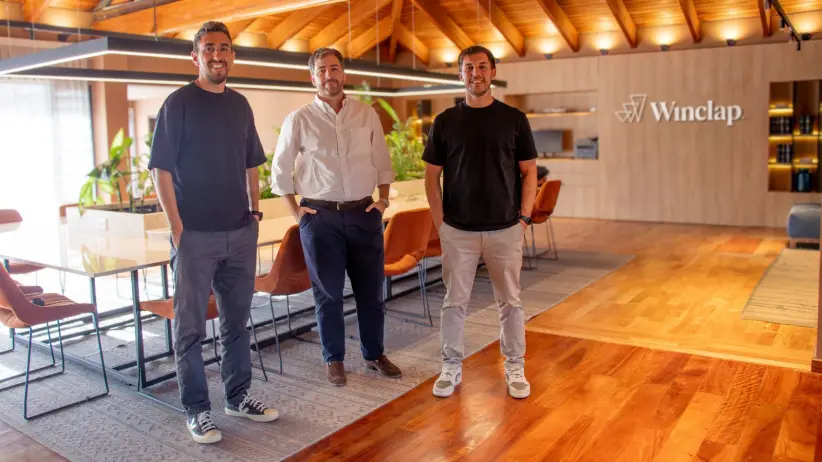 Winclap. De izquiera a derecha Mariano Saenz, CEO, Gonzalo Olmedo, CFO, Leandro Santos VP Winclap Studio