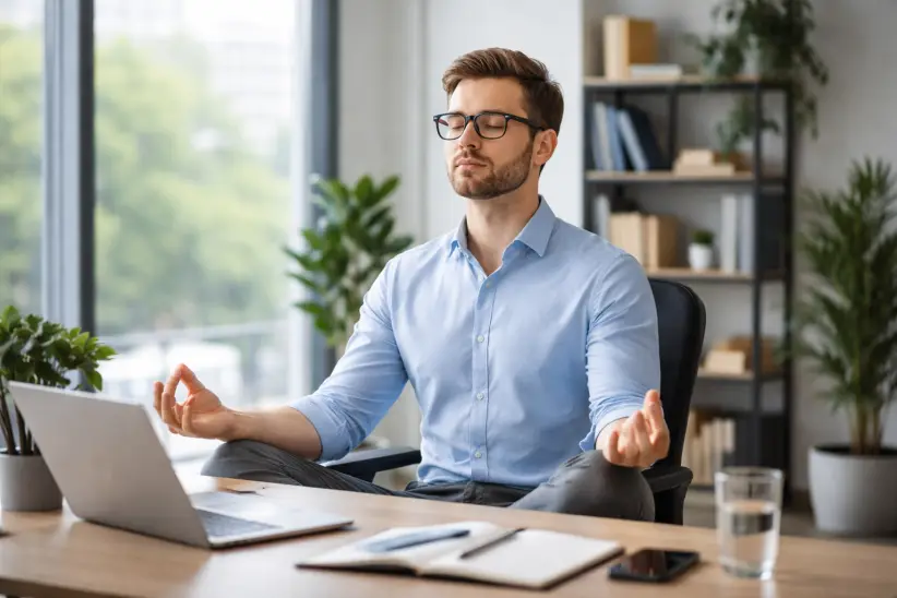 Meditación, mindfullness (Imagen creada con IA)