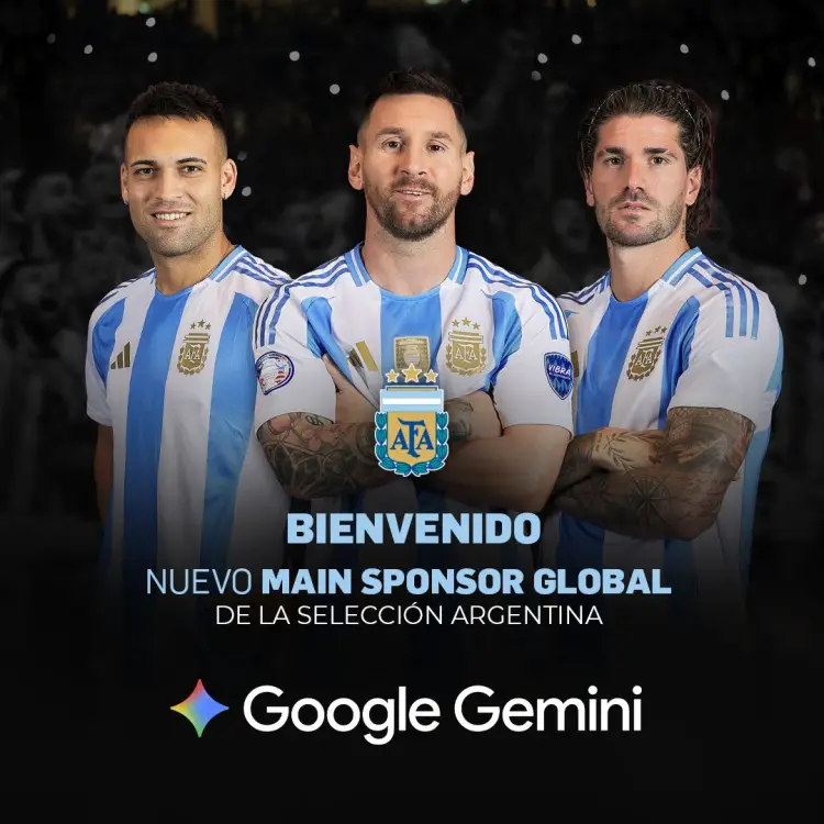 Google Gemini AFA Selección Argentina Messi De Paul