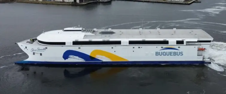 El ferry de los US$200 millones: el barco 100% eléctrico más grande del mundo conectará Buenos Aires con Colonia