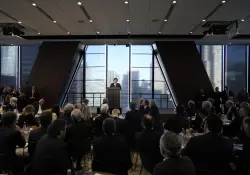 "Dólares por las orejas" a Bausili y dardos contra "prebendarios y chorros": así abrió Milei la Argentina Week en NY