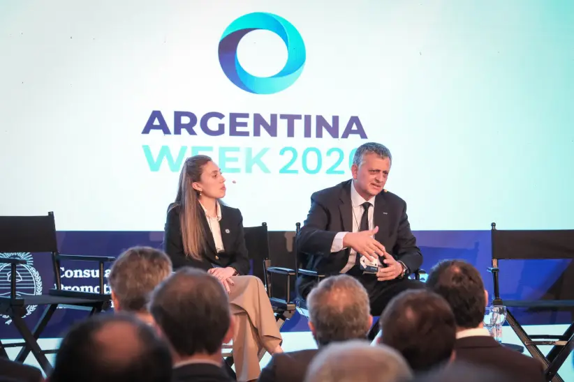 Horacio Marín en su exposición durante la Argentina Week