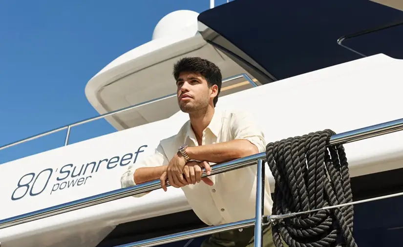 Cómo es el espectacular yate de Carlos Alcaraz que eligió para escapar de la presión del circuito