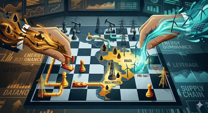 geopolítica y petróleo (imagen generada por Gemini) 