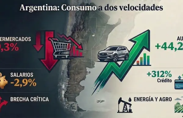Consumo en niveles récord con ventas por el piso: cómo se explica el nuevo mapa de una economía que crece partida