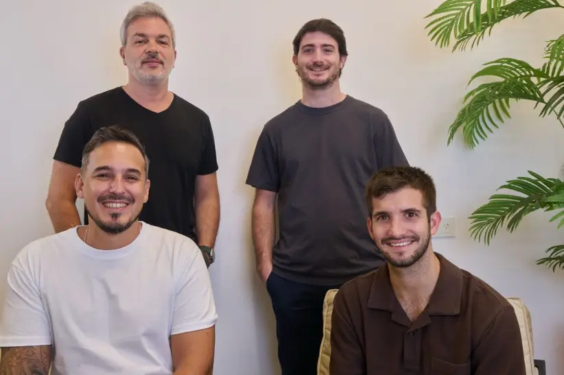 Sebastian Kennel (CBO), Joaquin Fagalde (CEO), Marcelo Sanchez (CTO) y Federico Testoni (COO)