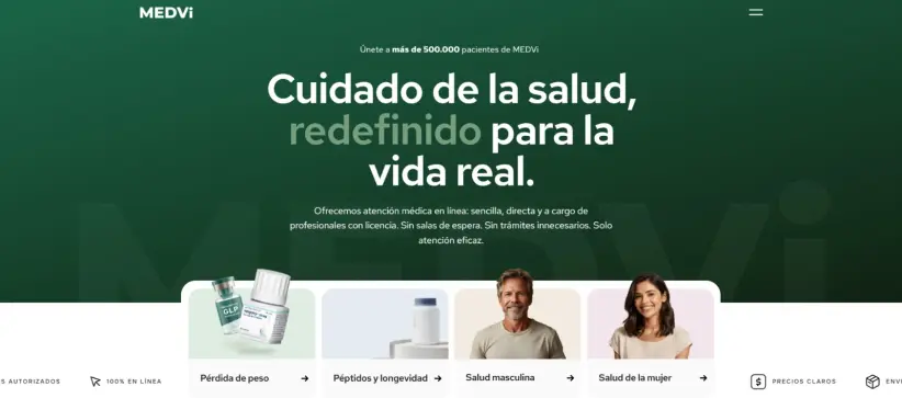 Pantalla de inicio de Medvi (Medvi)