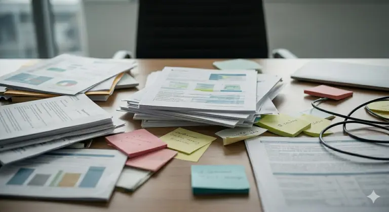 innovación. Papeles. Liderazgo. Imagen generada con IA (Gemini)