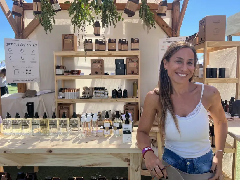 Paola Pandra, CEO de Refill Lab (Foto: Gentileza Refill Lab), durante la última edición de Bioferia