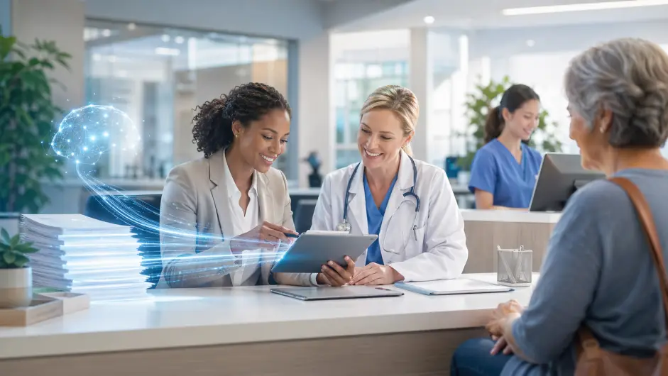 facturación, salud, IA (Ilustración creada con ChatGPT)