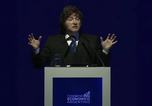 "Las barbaridades que dicen los medios nunca las vi en mi vida", Javier Milei en Expo EFI
