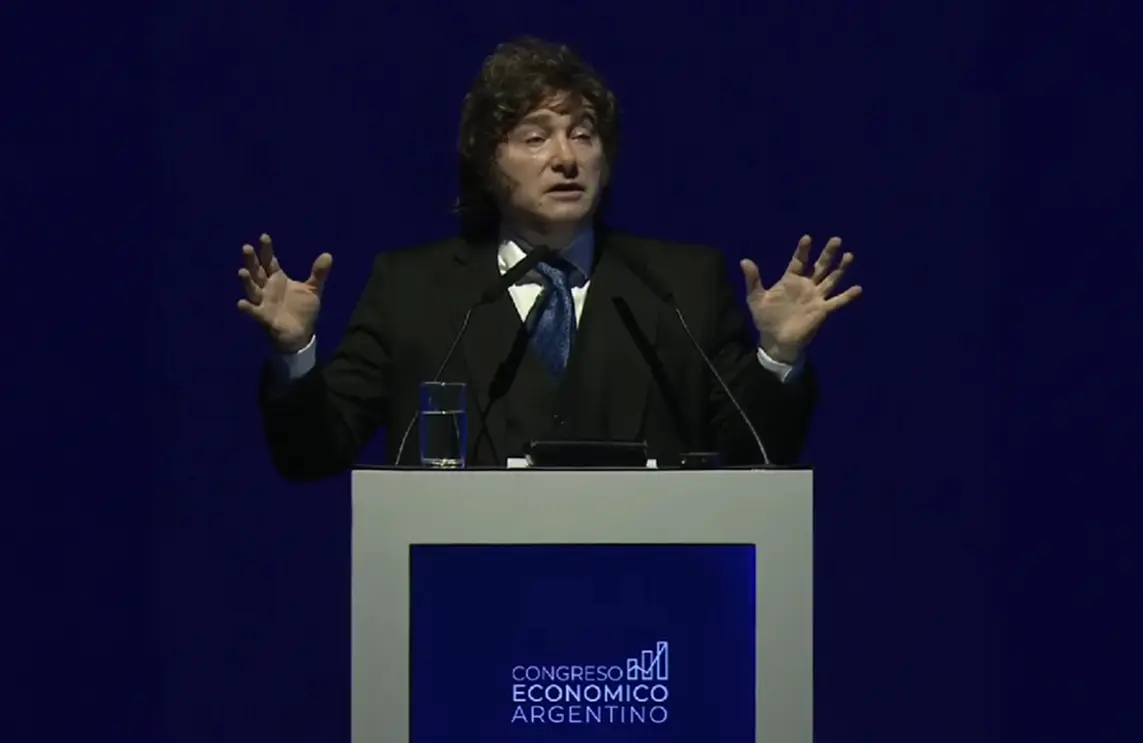 "Las barbaridades que dicen los medios nunca las vi en mi vida", Javier Milei en Expo EFI