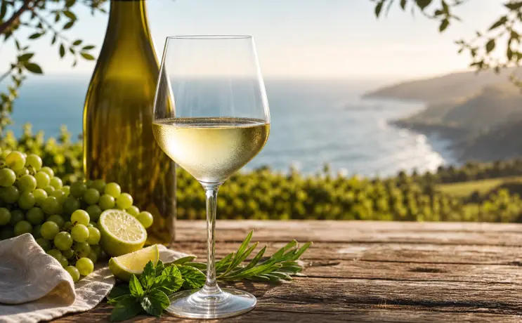 Copa de vino blanco