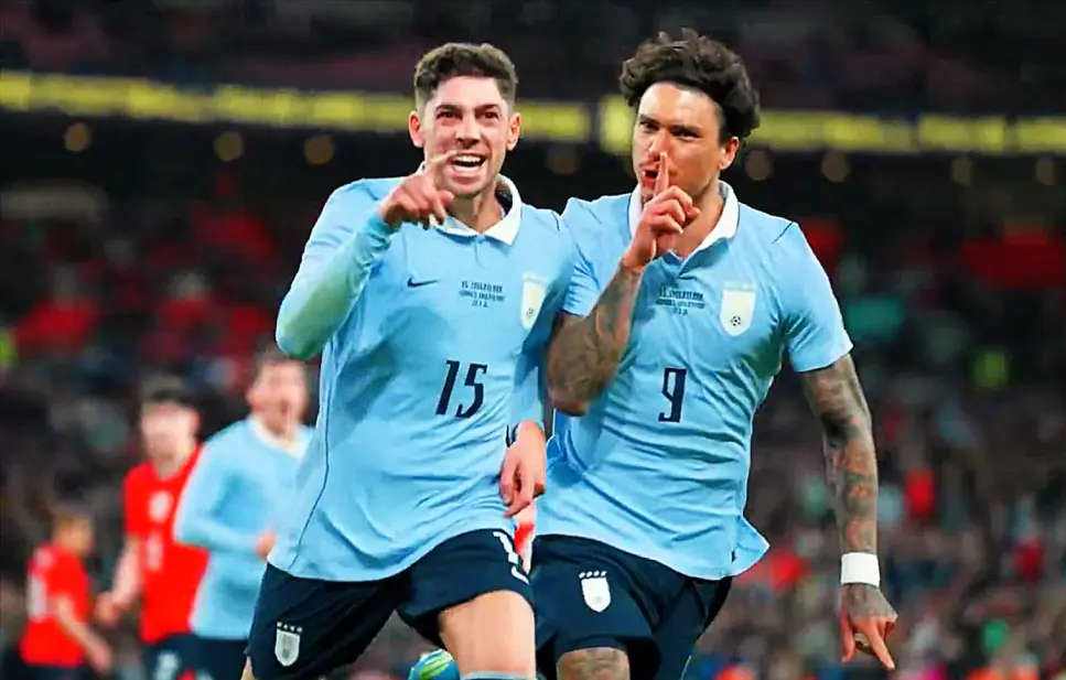 auf uruguay seleccion futbol federico valverde darwin núñez