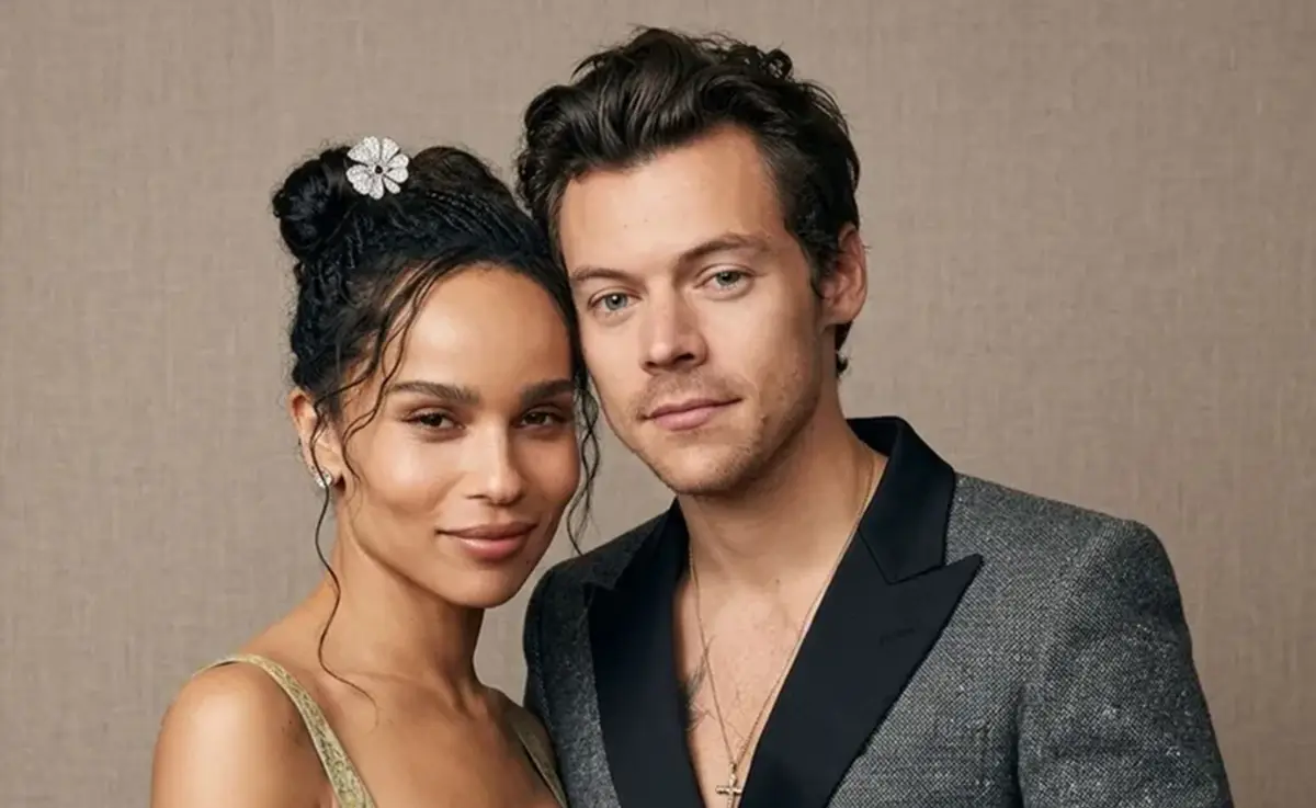 Un diamante de 500.000 dólares: los detalles del anillo de compromiso de Zoë Kravitz y Harry Styles