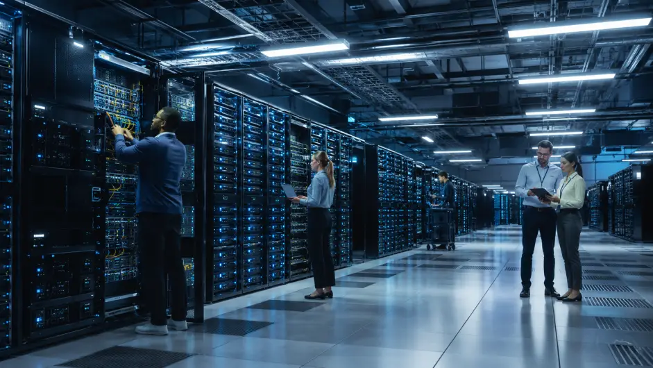 SE PUEDE USAR/Centro de datos moderno.  (Foto: Ilustración creada con IA)
