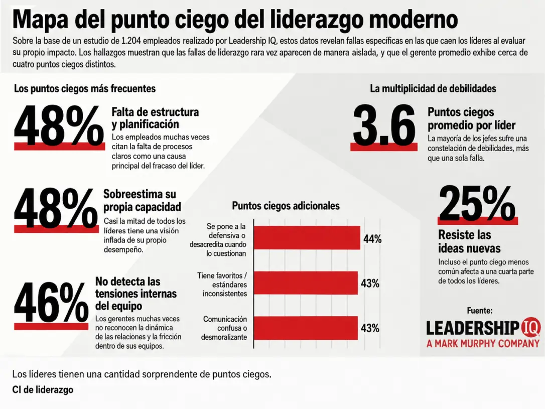 Mapa del punto ciego de liderazgo moderno