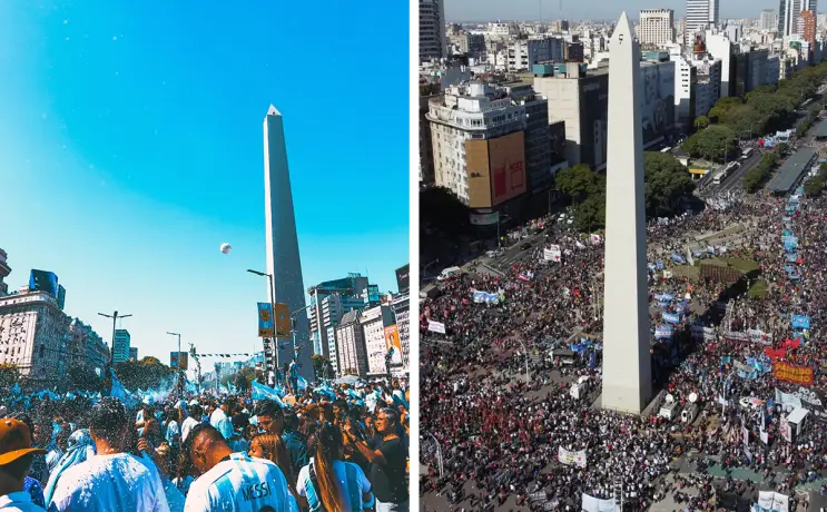 obelisco contrastes