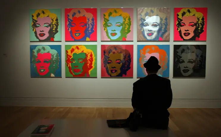Obra Marilyn, 1967, de Andy Warhol, el 10 de octubre de 2007 en Londres (Photo by Peter Macdiarmid/Getty Images)