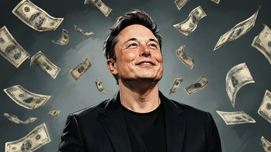 Elon Musk (Imagen creada con IA)