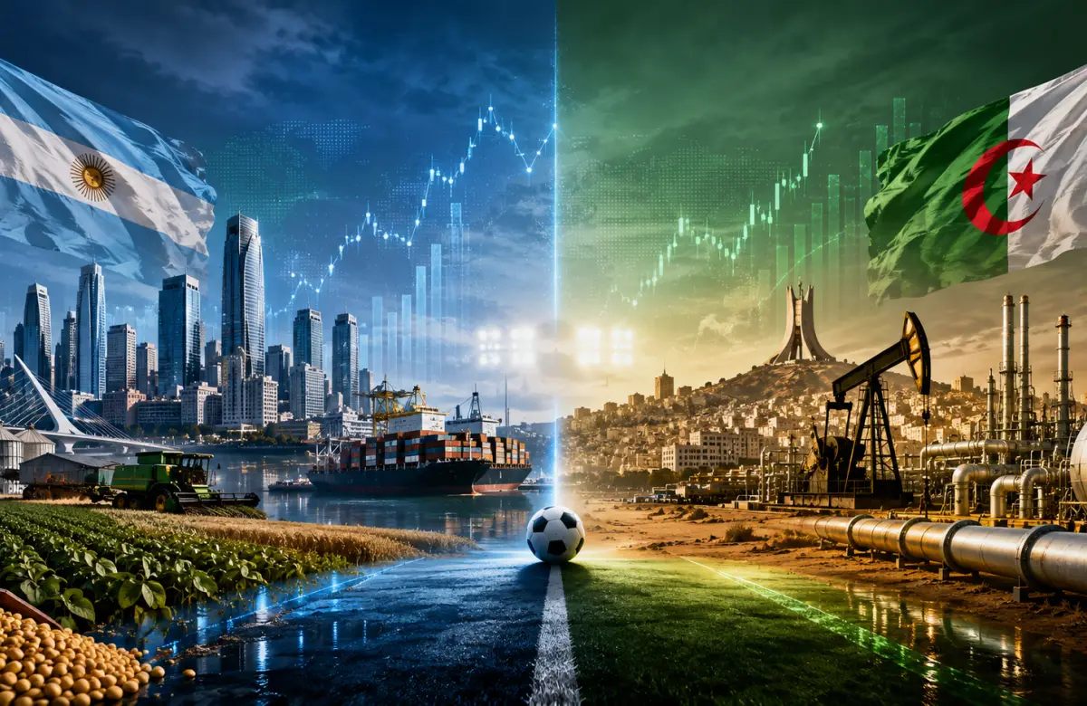 Argentina versus Argelia: quién gana el partido de los negocios y la economía