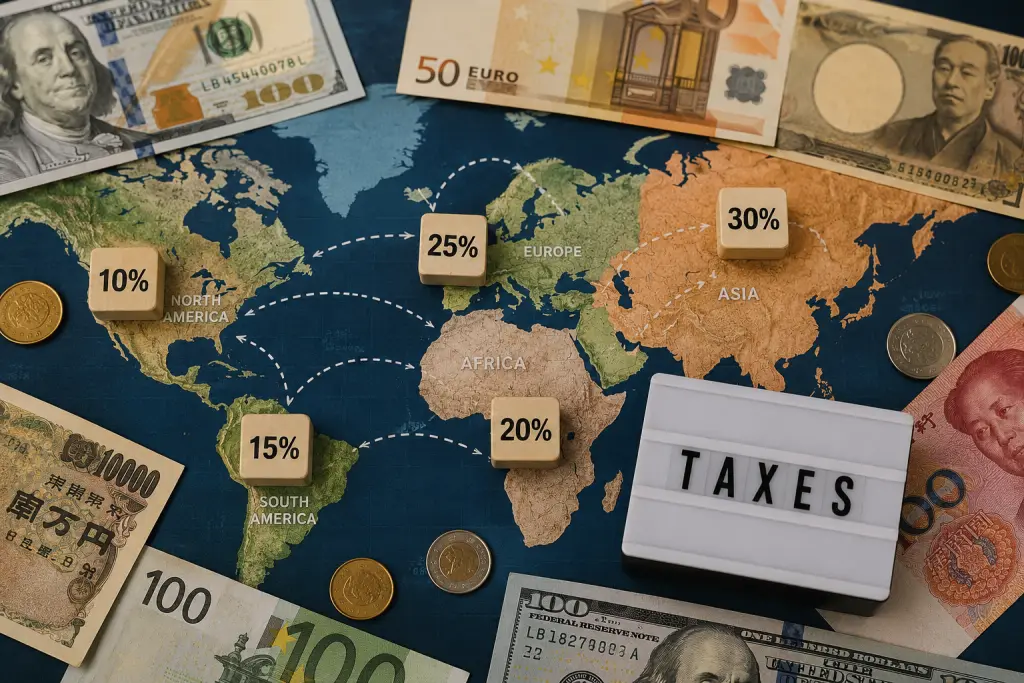 SE PUEDE USAR/Impuestos globales  (Foto: Ilustración creada con IA)