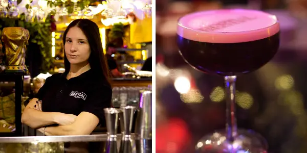 Sol Agustina Lemos, Head Bartender de Bestial Fly Bar, y su Cíclope.