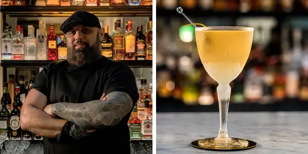 Ezequiel Cunzolo, bartender de Porte Bar y su Saint Exupéry