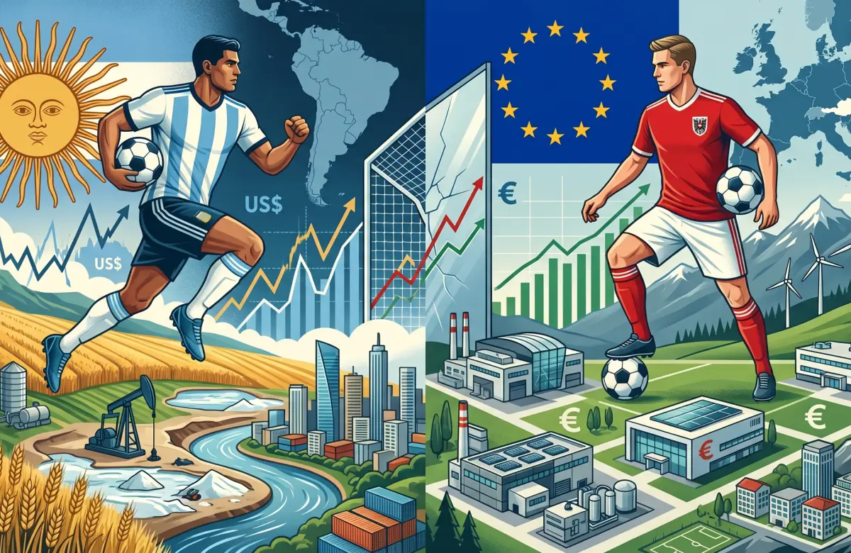El Mundial económico: Argentina vs. Austria, la comparación de dos modelos con resultados sorprendentes
