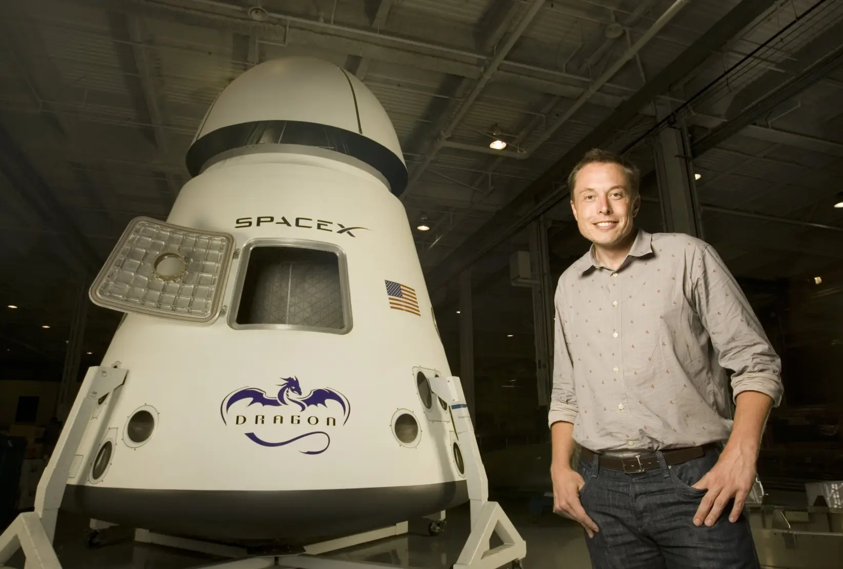Elon Musk joven en 2008
