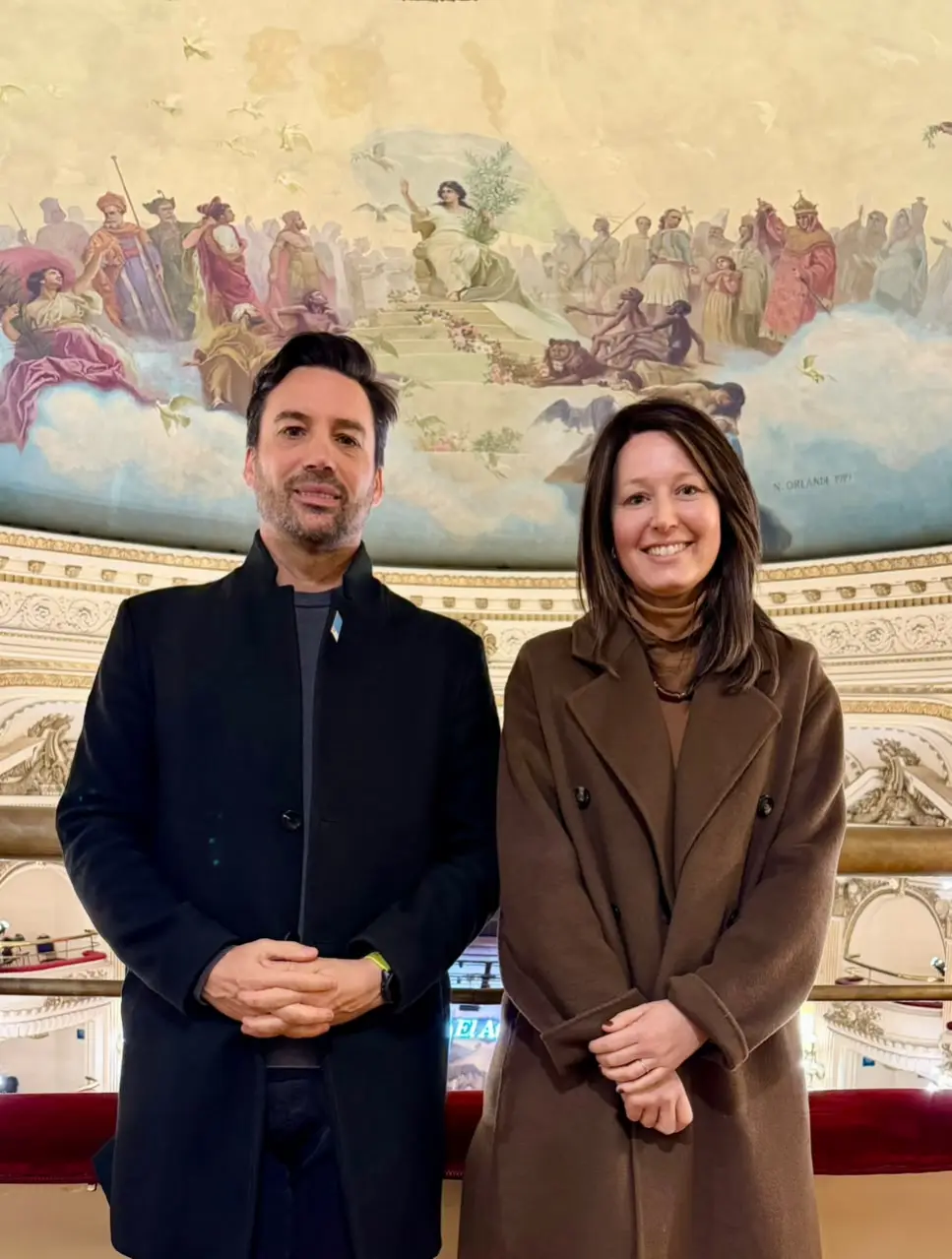 Álvaro Garcia Resta junto a Lucía Bellocchio autores de Ciudades Azules