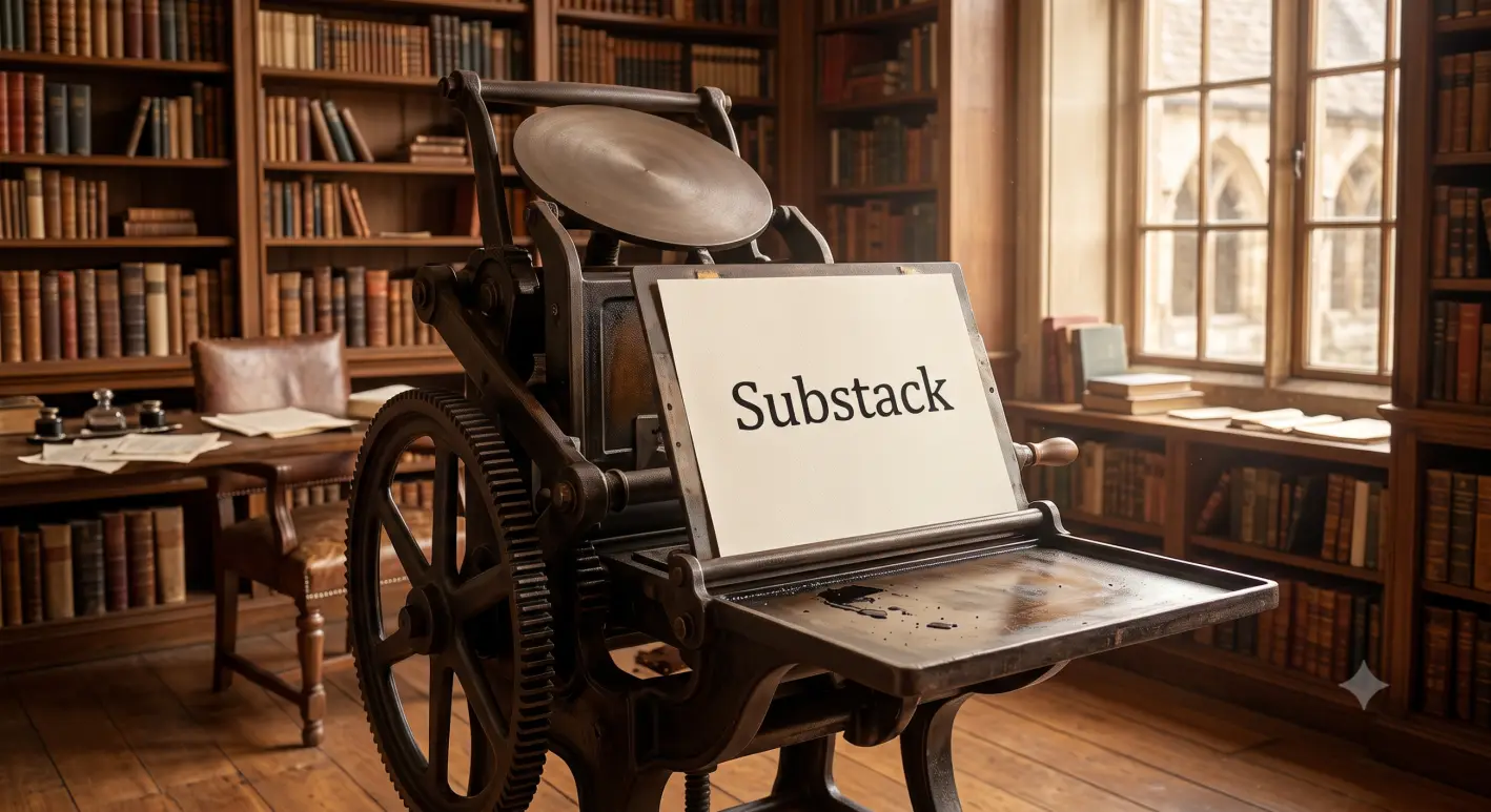 Substack. Crédito: Imagen generada con IA
