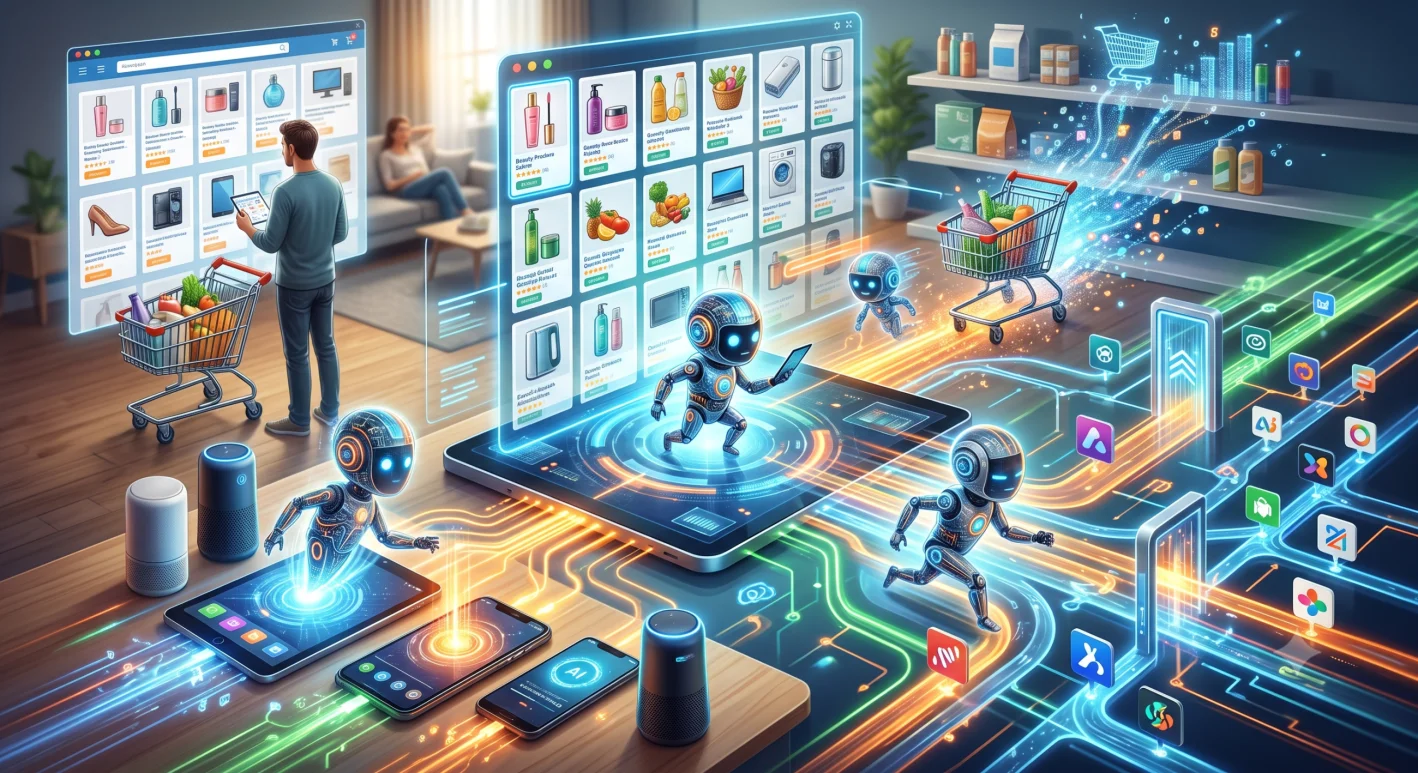 comercio electronico agentico. Crédito: Imagen generada con IA