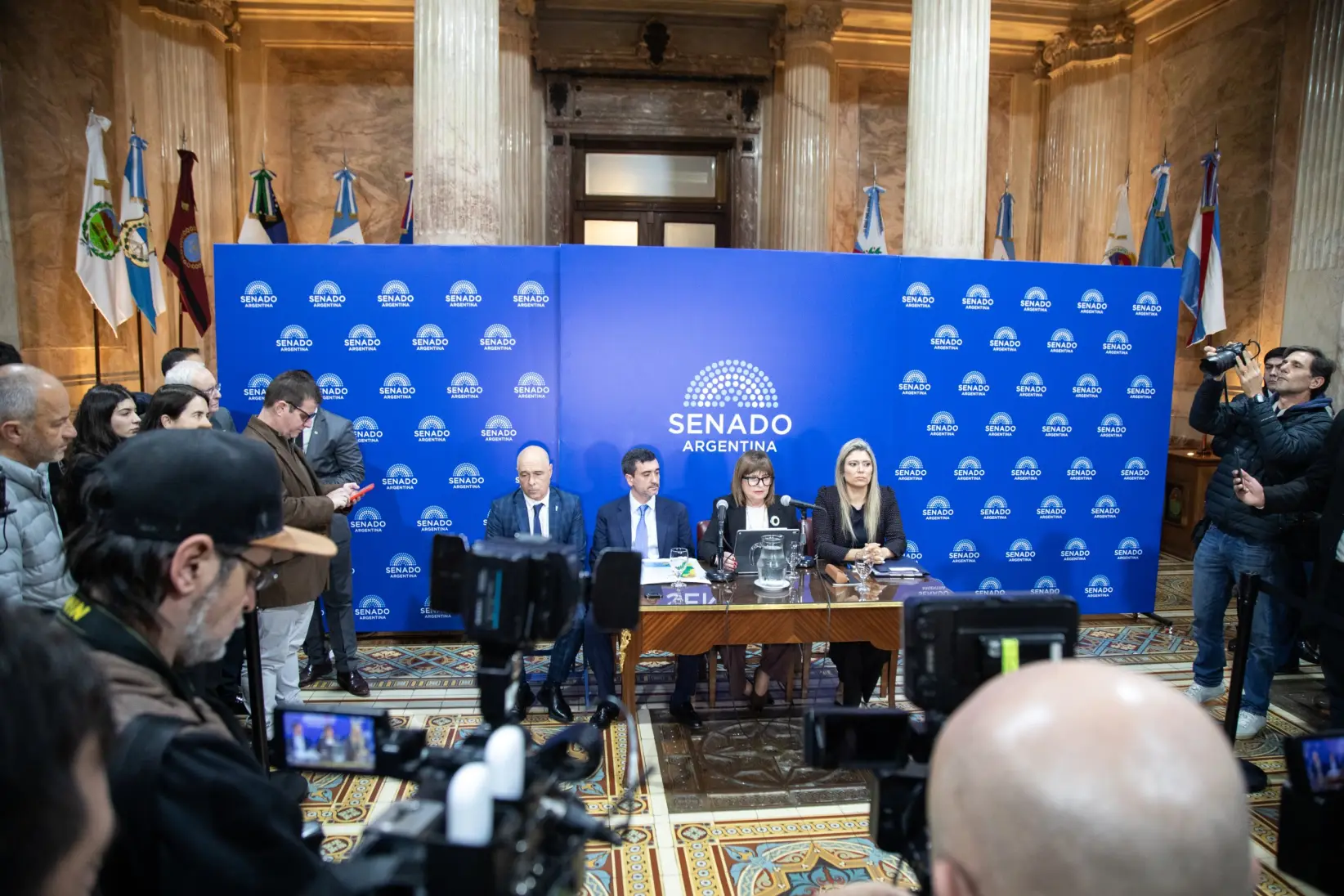 Patricia Bullrrich anunció cambios a la ley de tierras en el Senado