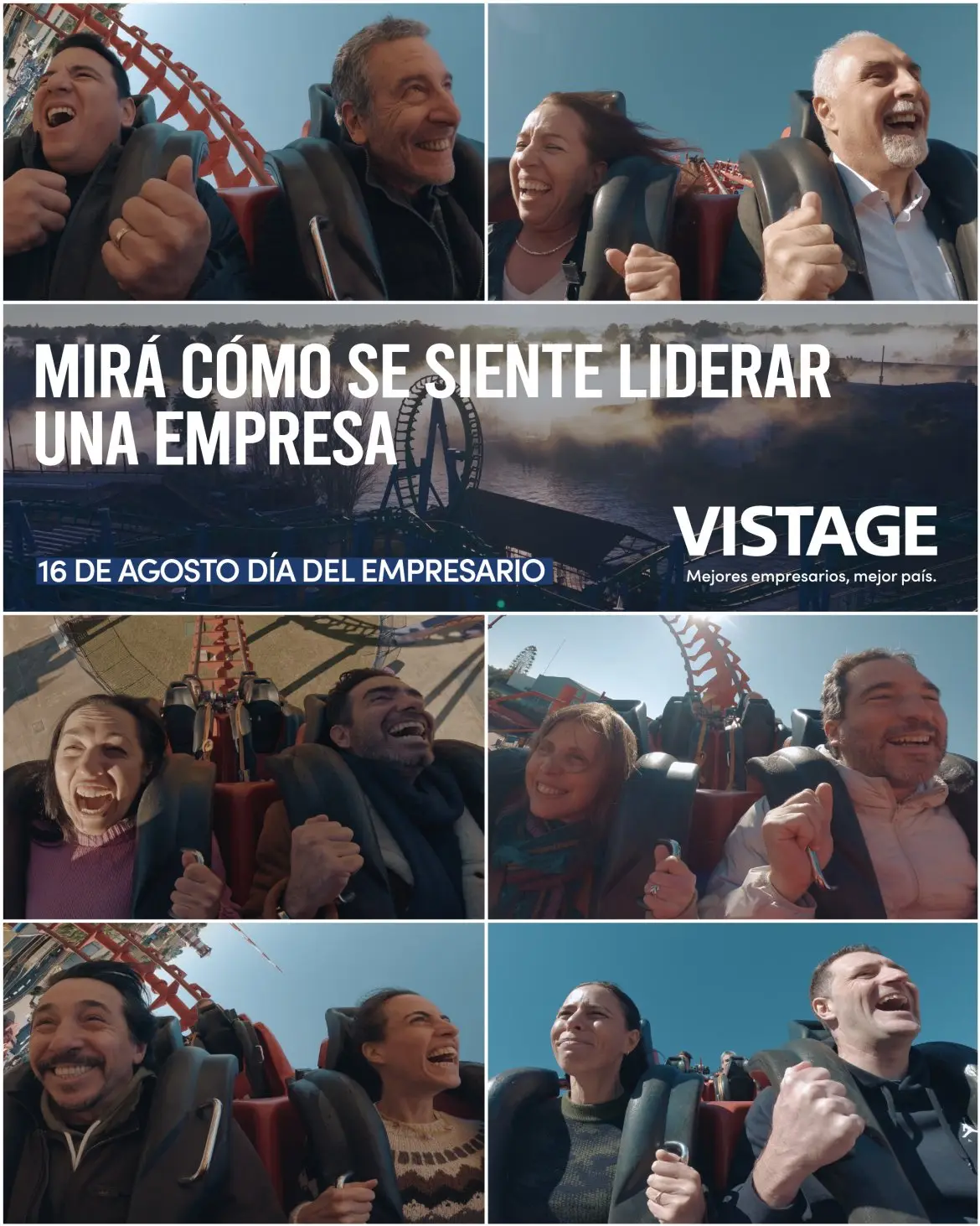 Montaña rusa, empresarios, Vistage
