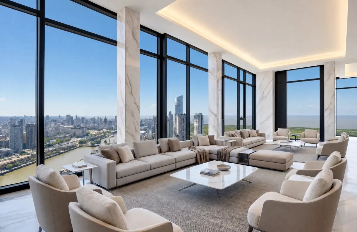 El penthouse más caro de la Argentina sale a la venta por US$ 21 millones en Puerto Madero
