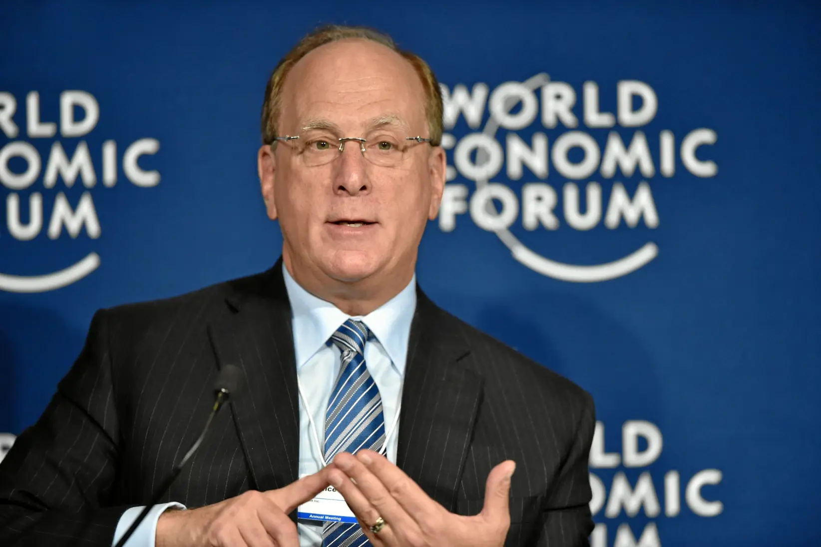 Larry Fink, CEO de Blackrock. (Foto: Foro Económico Mundial vía Flickr)