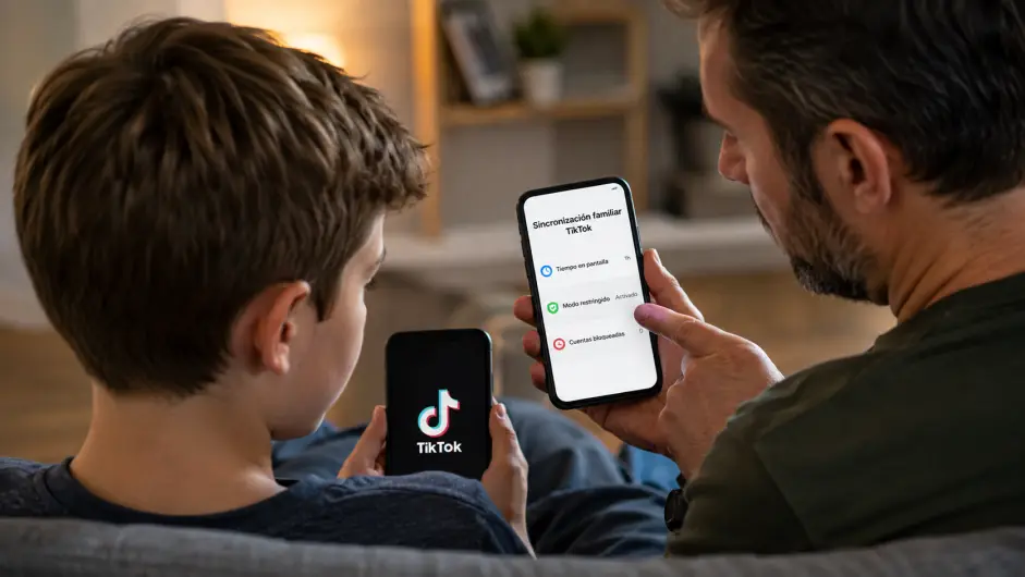 SE PUEDE USAR/Tik Tok, redes sociales, control de menores en las plataformas digitales Foto: Ilustración creada con inteligencia artificial.