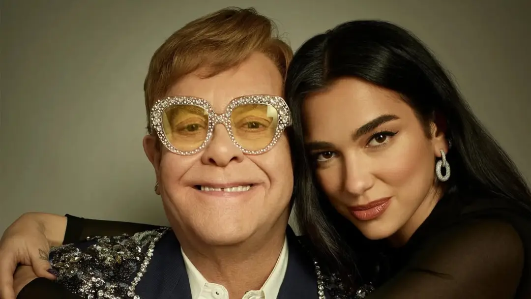 Dua Lipa y Elton John. (Foto: Instagram @dualipa)