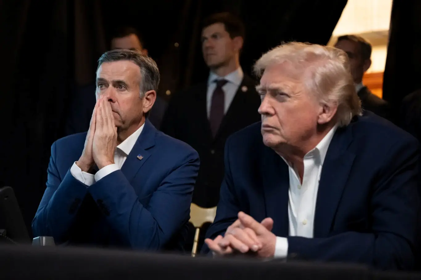 El Jefe de la CIA John Ratcliffe y el Presidente Donald Trump.