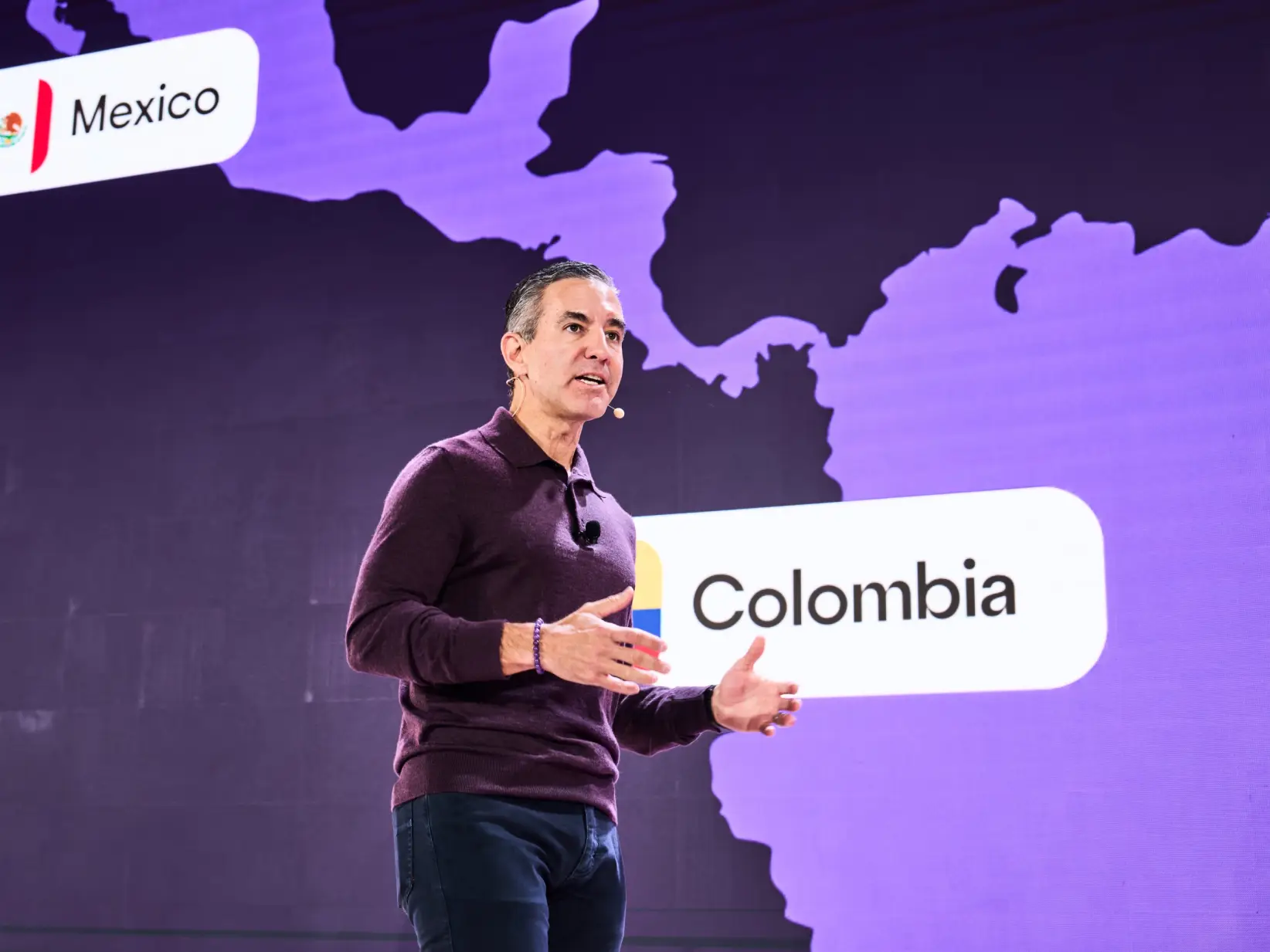 David Velez en el lanzamiento de Nubank en Estados Unidos (Gentileza Nubank)