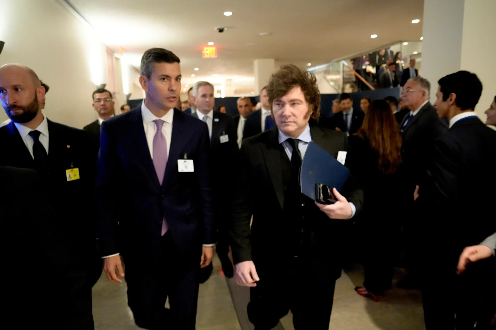 Javier Milei en la reunión Escudo de las Américas. - Foto: Presidencia de la Nación.