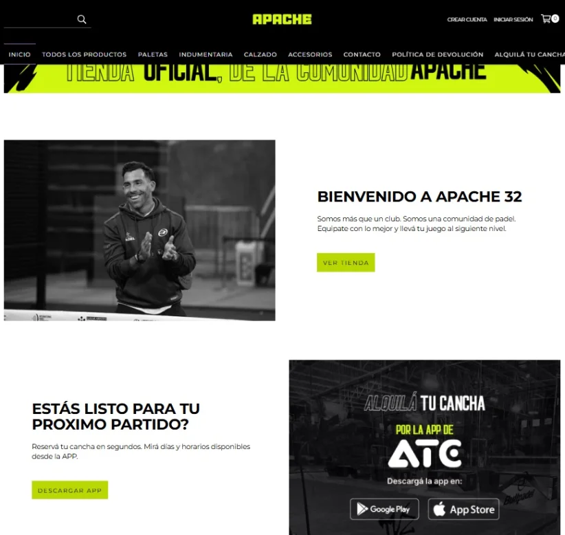 Tienda oficial de Apache 32.