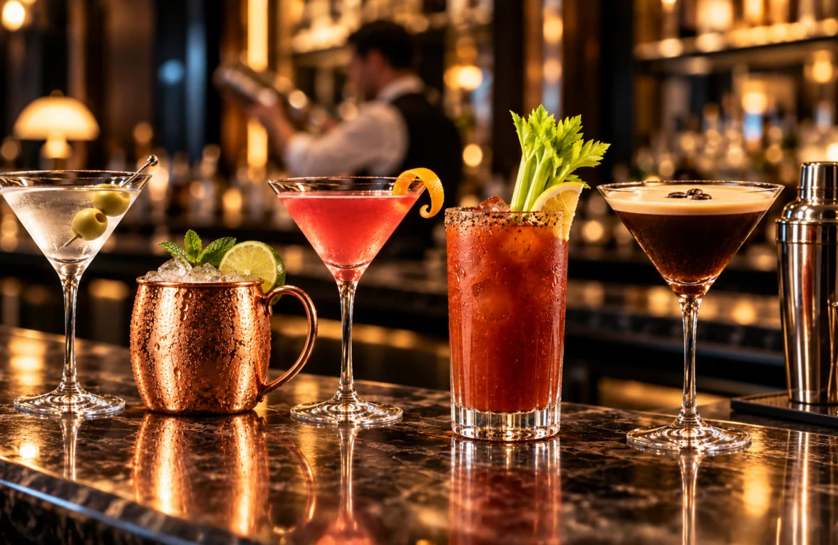 Del Martini al Bloody Mary: 5 cócteles clásicos y qué vodka usar en cada uno