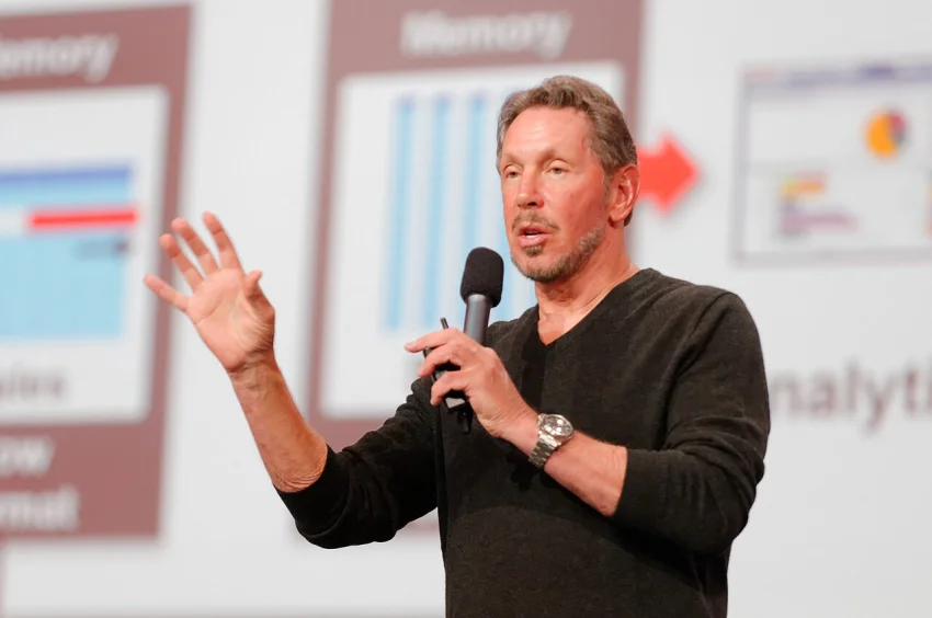 Larry Ellison (SE PUEDE USAR) Crédito: Oracle PR from Redwood Shores, Calif., USA, CC BY 2.0, via Wikimedia Commons