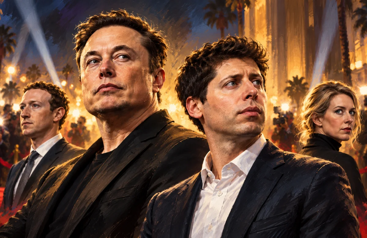 Los multimillonarios contra Hollywood: Musk y Altman cuestionan sus películas y Zuckerberg guarda silencio
