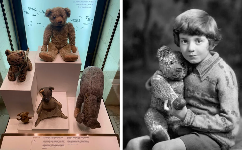 Christopher Robin Milne junto al Winnie the Pooh original - By Marcus Adams (1875 - 1959) - National Portrait Gallery, PD-US, wikipedia.org