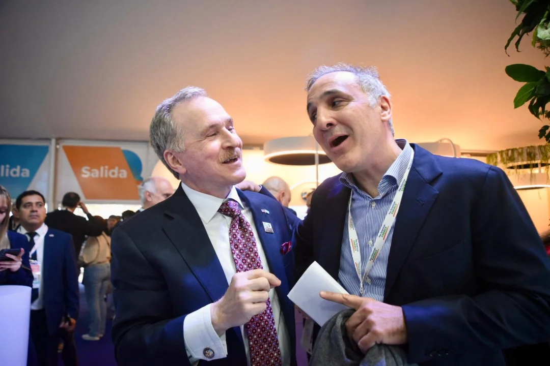 El embajador Peter Lamelas con Marcos Bulgheroni - IAPG