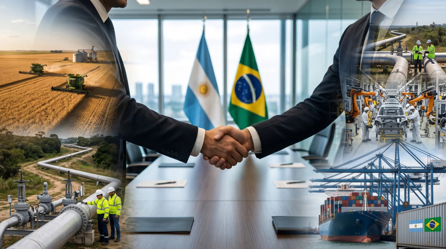 Negocios entre Argentina y Brasil - (Imagen generada con Gemini)